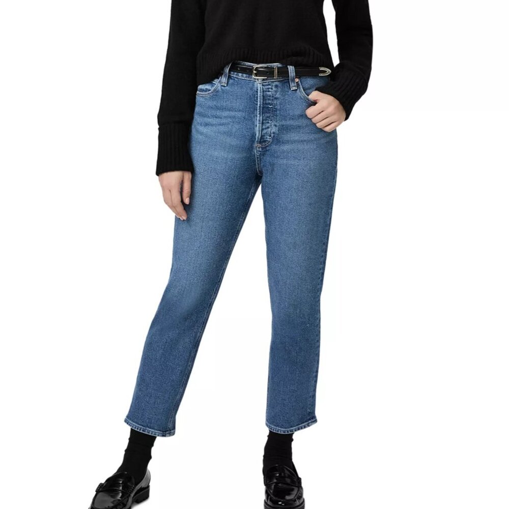 PAIGE Billy High Rise Crop Jeans in Moonchild